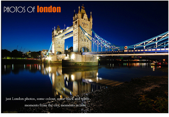Tower bridge and reflection at night