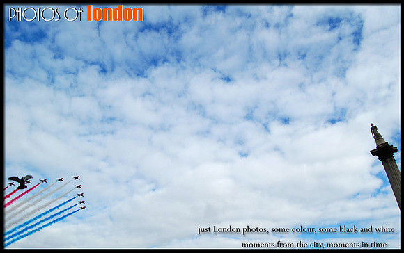 the Red Arrows over london